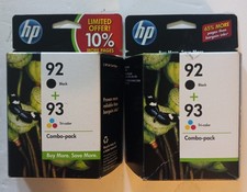 (2) HP Ink Combo-pack 92 Black + 93 Tri-Color-Expired(Sealed) Oct 11/Aug 11 picture