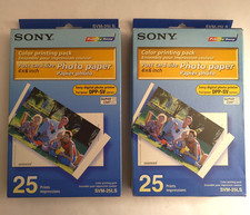 Sony SVM-25LS Color Cartridge and Photo Paper Printing Pack Lot of 2 NEW picture