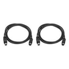 6.6 Feet PS/2 Keyboard Extension Cable, 2 Pack 28 AWG 6 Pin Male to Female picture