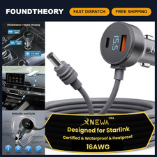 5M Mini Car Adapter & 3-in-1 Power Cable for Starlink - Universal Compatibility picture
