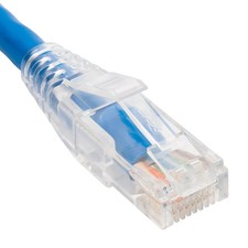 Patch cord cat6 clear boot 14 blue picture