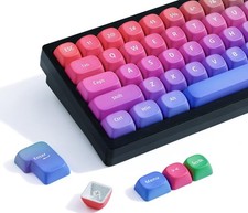 Rainbow PBT Keycaps Gradient Custom Cute Mechanical Keyboard Set Accessories picture
