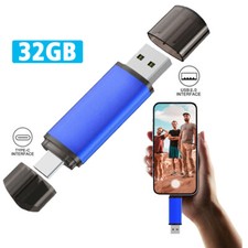 32GB USB 2.0 Type C Flash Drive OTG Dual Port Memory Stick For Smart Phone picture