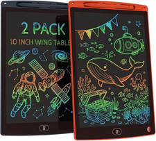 10 Inch LCD Writing Tablet 2 Pack, Erasable Doodle Board Toys for 3 4 5 6 7 8 Ye picture