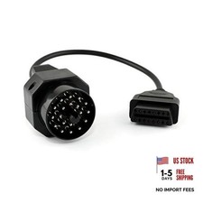 OBD2 Female to 20pin Extension Convert Adapter OBD1 to OBDII Cable -16pin to picture