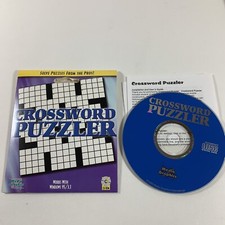 Crossword Puzzler PC CD-ROM Media Graphics, Vintage 1998 Crossword Puzzles picture