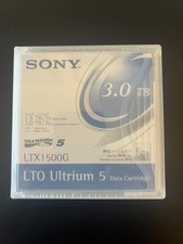 Sony LTO‑5 Ultrium 5 Data Cartridge Backup Tape LTX1500G - New Factory Sealed picture