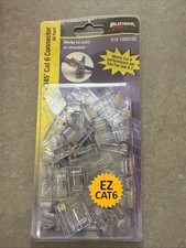 Platinum Tools 100010C EZ-RJ45 CAT6 Modular Plug Connector with 50 Clam Shells picture
