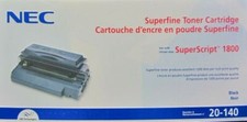 New  Genuine NEC SuperScript 1800 Printer black Toner  20-140  picture
