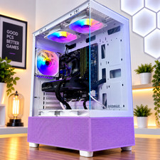 Purple Gaming PC Desktop Computer| i7 or Ryzen 7 | 32GB RAM | 2TB SSD | RTX 5060 picture
