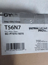 Genuine Epson T56N7 Gray Ink 700mL SureColor P7370 P9370 Exp 12/2028  picture