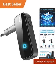Compact Bluetooth 5.4 Adapter with HD Microphone - Perfect for Cars & Headphones picture