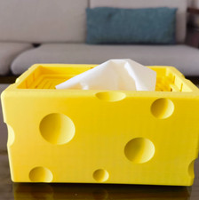 3D-printed recessed cheese tissue box for creative storage picture