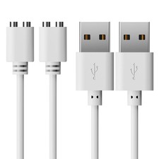 Mailink 5mm Magnetic USB DC Charger Cable, 2.7FT Replacement Charging Cord 2PACK picture