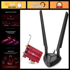 WiFi 6E Intel AX210 AXE5400 PCIe WiFi Card for PC - Magnetic Base picture