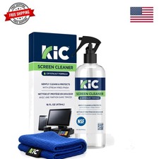 KIC CrystalVu Screen Cleaner Spray Kit 16oz with Microfiber Cloth picture