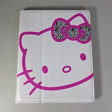 Hello Kitty iPad Portfolio Case Stand White Hot Pink Bow Fits Gen 2 3 4 picture