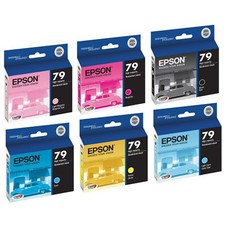 Epson 79 Ink 6 pack Set for Artisan Stylus Photo 1400, 1430 printers picture