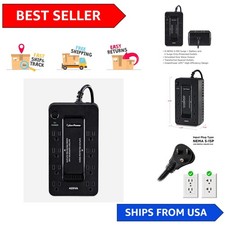 Elite 425VA UPS Battery Backup: Safeguard Your Home Office with 8 NEMA Outlets picture