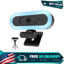 Professional 2K Webcam with Tripod and Dual Microphones for Clear Streaming picture