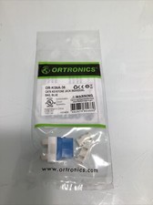 ORTRONICS OR-KS6A-36 CAT6 KEYSTONE JACK, BLUE *NEW* (Qty 10) picture