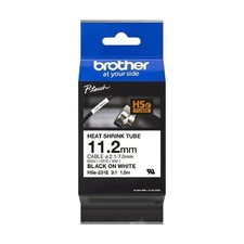 Brother Genuine Pro Tape HSe-231E Heat Shrink Tubing - Black on White picture