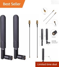 2 x 8dBi WiFi Antennas and Pigtail Cables - Optimal Signal Quality Included picture