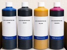 COMPATIBLE DYE SUBLIMATION REFILL INK FOR MUTOH MIMAKI ROLAND (CYMK) + CLEANING picture