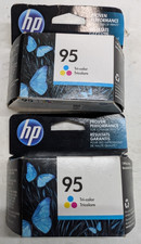 HP 95 Tri-Color Ink C8766WN Genuine NOS Expired 2019 Lot of 2 Sealed picture