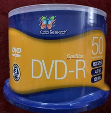 Color Research DVD-R 50 Pack 16X 120 Mins 4.7GB picture