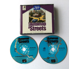 Microsoft Automap Streets PC CD ROM Maps Software Vintage Windows 95 2 Disc picture