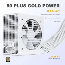 SAMA GT650WH White 80 PLUS Gold Fully Modular ATX PSU - ATX 3.1 & PCIe 5.1 picture