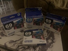Genuine Epson 69 T069520 3 Color And Block Bundle Cartridges Exp. 9/2010 picture