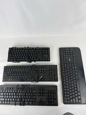 Lot of 4 Mixed Brands Wired USB Standard Keyboards Black QWERTY English picture