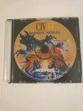 Civ II Fantastic Worlds PC Game 1997 MicroProse Expansion CD-ROM Disc Only picture