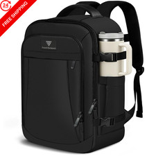TILYMOL Carry On Travel Backpack, Flight-Approved 15.6 Laptop 25L, Black picture