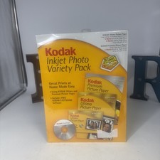 5pk Kodak Inkjet Photo Variety Pack High Gloss 8.5x11 & 4x6 & Easyshare Software picture