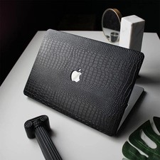 Black Crocodile PU Shell Case Cover For MacBook Air 13 15 Pro 13 14 15 16 picture