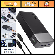 20000mAh Portable Laptop Charger Power Bank 65W Fast Charging, USB-C, Slim Desig picture