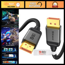 High-Speed 80Gbps DisplayPort 2.1 Cable, VESA Certified, 5FT/1.5M, DP80 HDR picture