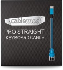 CableMod Pro Straight Keyboard Cable (Spectrum Blue, USB A to USB Type C, 150cm) picture
