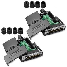 2 PCS DB25 Solderless Connector RS232 Serial 25Pin Port Male Breakout Board picture