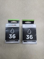 Genuine Lexmark 36 2PK Ink Cartridges Box X Series X4650 X3650 175 Pages Each picture
