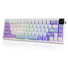 DAIDAI AJ650 Mechanical Keyboard Flying Fish Purple picture