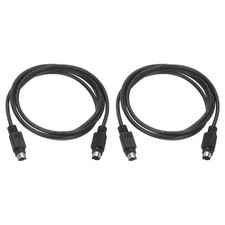 6.6 Feet PS/2 Keyboard Extension Cable, 2 Pack 28 AWG 6 Pin Male to Male picture