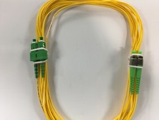 Fiber Optic Jumper Cable GFOPC,SM9/125,OS2,2Fiber,Zip,1.6,OFNR,FC/APC-SC/APC 7m  picture