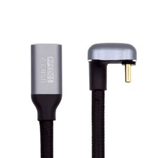 Cablecy  USB 3.1 Extension Data Cable 10Gbps 100W with Sleeve USB-C Male Female picture