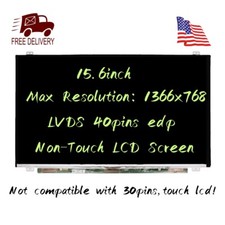 For HP 15-F305DX 40 Pins Screen Replacement LCD LED Display 15.6'' HD Panel New picture