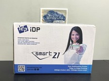 IDP SMART-21S Starter ID Printer Bundle plastic card printer color New Open Box picture