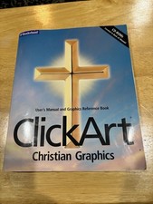 Broderbund Click Art Christian Graphics 2 CDs & 1 Book Windows VTG picture